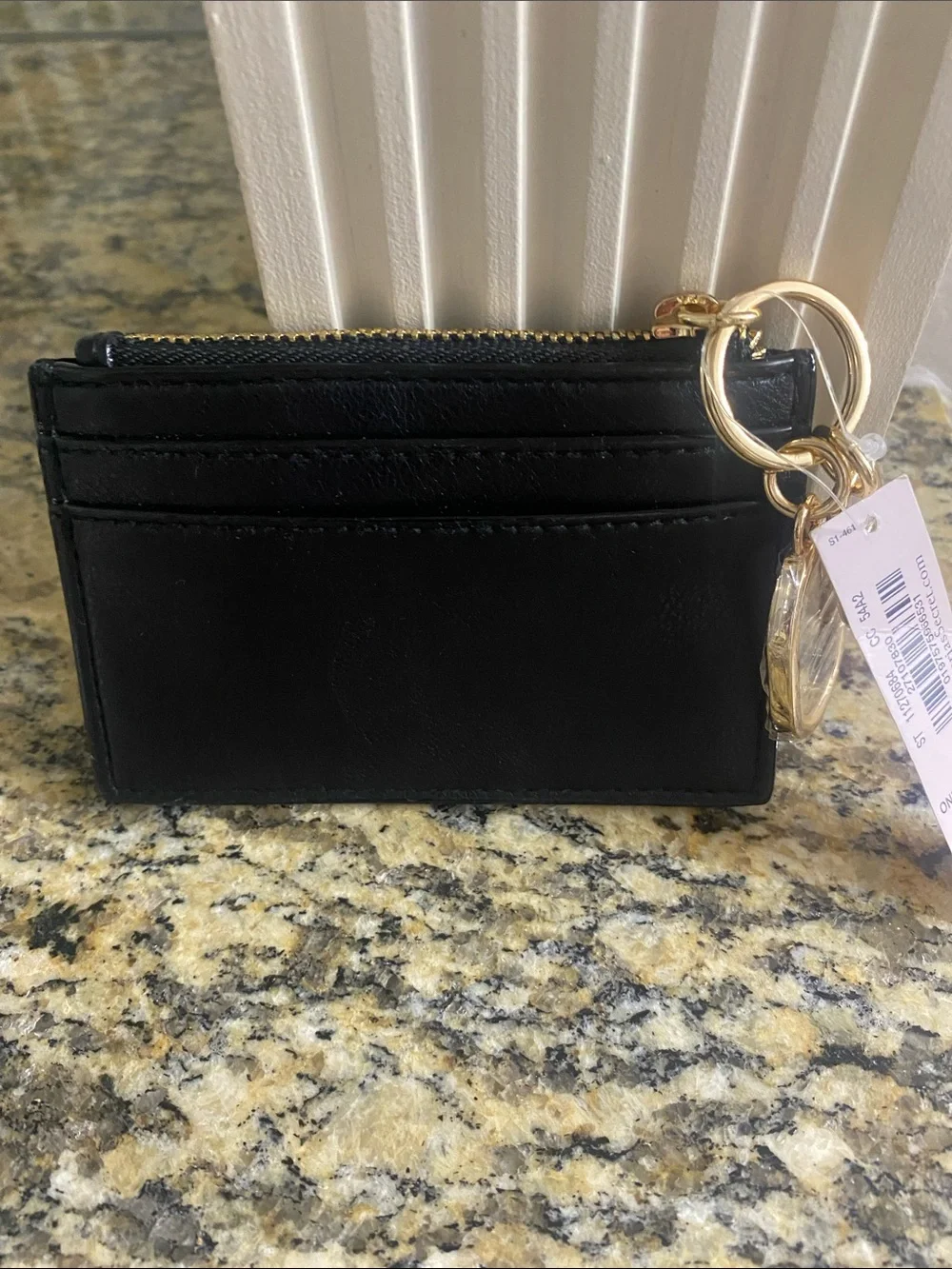Victoria’s Secret zippered cardholder wallet with bag charm clip & keyring NWT - Picture 4 of 7